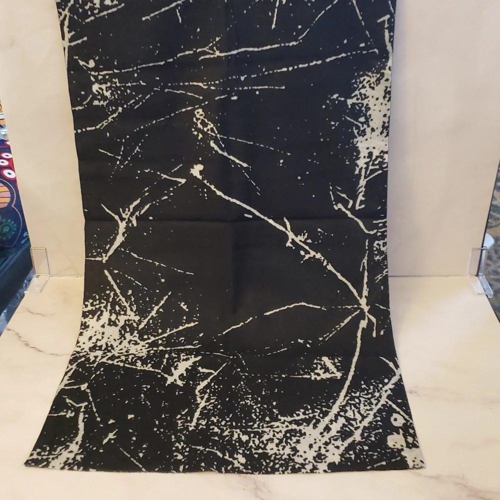 RYZGOJV Black Abstract Marble Print Gaitor Set Of 2